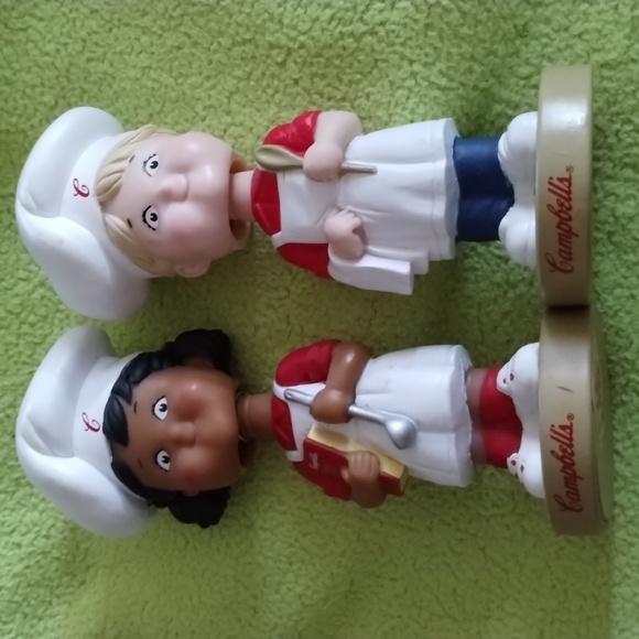 Campbell's Other - Vintage Campbell Soup Kids Bobble Head Dolls 2002